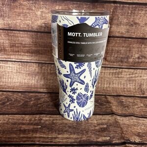 Hydragear Mott Tumbler Durable Stainless Steel Coastal Shell 30 Oz 12 Hours Cold